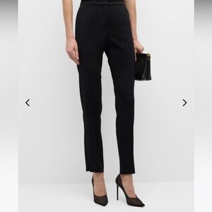 Emporio Armani Black High Rise Side Zip Trouser size 4 / 40